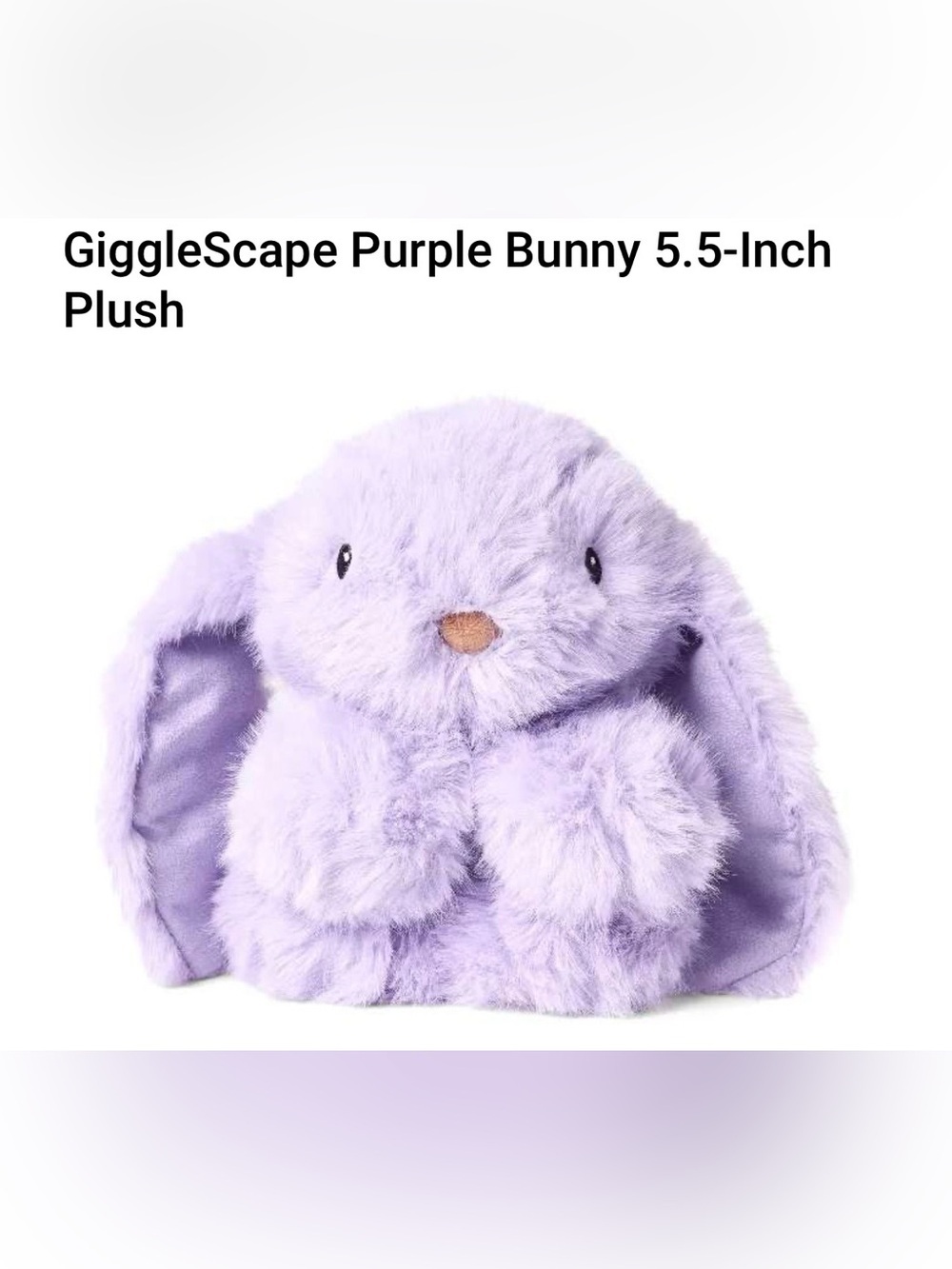 GiggleScape Purple Bunny 5.5-Inch Plush